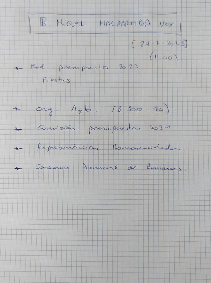 VOX acusa al alcalde del PSOE de Pioz de comprar las voluntades de dos concejales de su formación