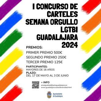 El Ayuntamiento de Guadalajara convoca un concurso para elegir el cartel de la Semana del Orgullo 2024