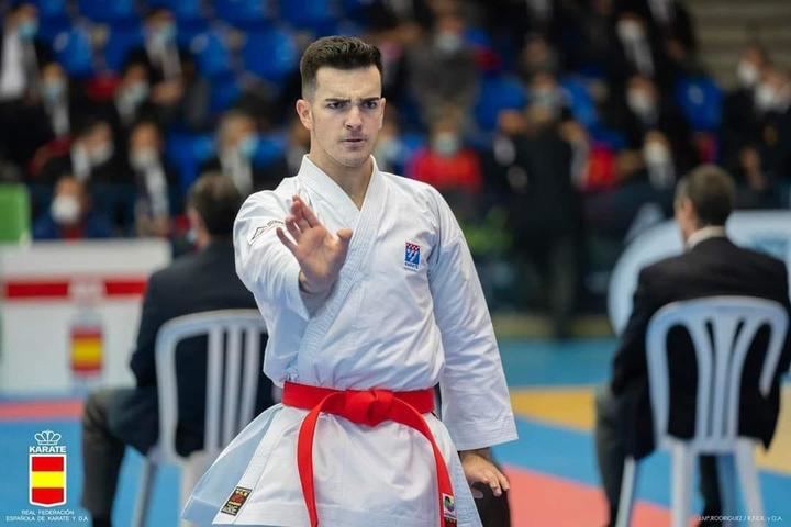 Óscar García Cuadrado, en un momento de su ejercicio. Fotografía: RFEK