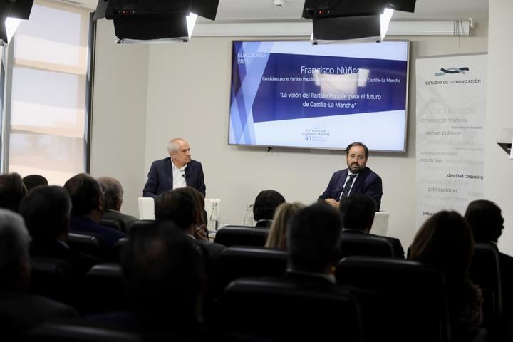 Paco Núñez, convencido de relanzar la economía de Castilla-La Mancha, aprovechando las sinergias con Madrid y Andalucía, y convirtiendo en aliado a todo el que quiera emprender en la región