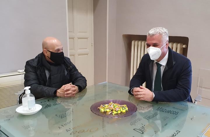 Vega y Francisco Sánchez (UGT) apuestan por la colaboración para la reactivación económica de la provincia de Guadalajara