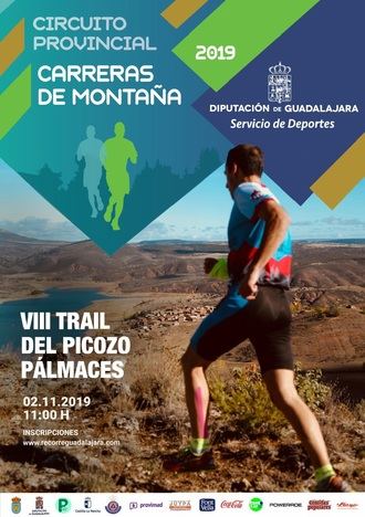 El sábado 2 en Pálmaces de Jadraque, VIII Trail del Picozo, última prueba del Circuito de Carreras de Montaña de Diputación de Guadalajara
