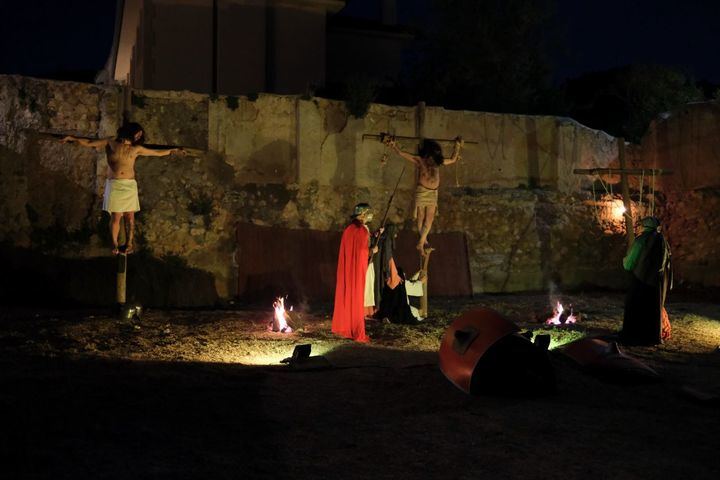 Pasión Viviente en Albalate de Zorita. Foto : EDUARDO BONILLA