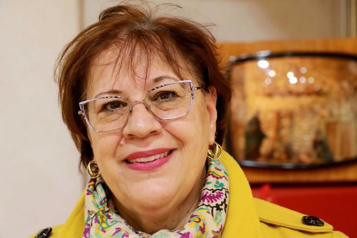 Pilar Cebolla expone motivos navideños en Almonacid