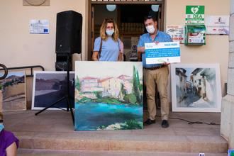 Una colorista visión del puente sobre el río Tajo, Primer Premio del XVIII Concurso de Pintura Rápida Villa de Trillo