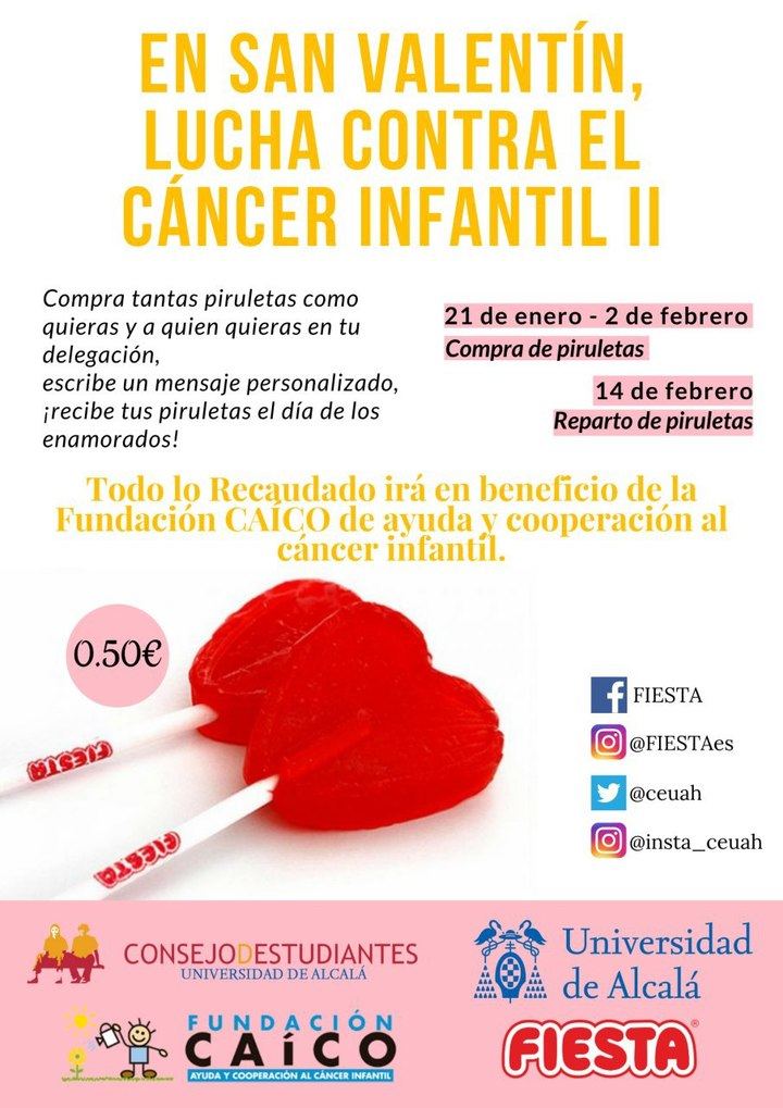 Piruletas solidarias a beneficio de la lucha contra el cáncer infantil
