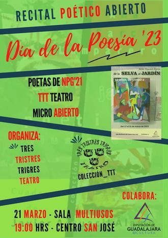 La Diputación de Guadalajara y Colección TTT celebran el Día de la Poesía con un Recital Poético Abierto