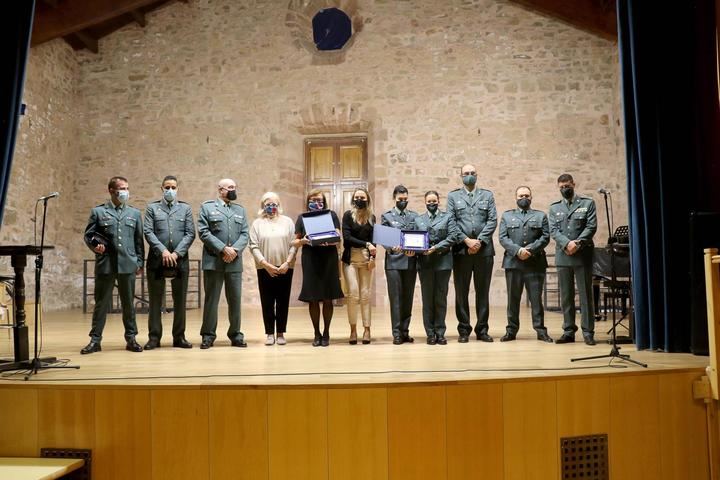 Amparo Donderis y el equipo EMUME de la Guardia Civil, Premios Ciudad de Sigüenza por la Igualdad 2020 y 2021