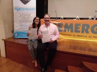 Marta Viejo, del Brianda de Mendoza, y Raúl de Pedro, del Luis de Lucena, ganadores del premio del V Concurso de Poesía Joven Fernando Borlán