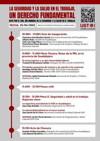 UGT Castilla-La Mancha organiza las jornadas &#8220;La seguridad y la salud en el trabajo, un derecho fundamental&#8221;