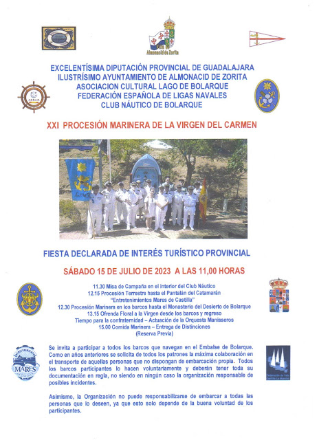 Numerosas localidades de Guadalajara celebran la fiesta de la Virgen del Carmen