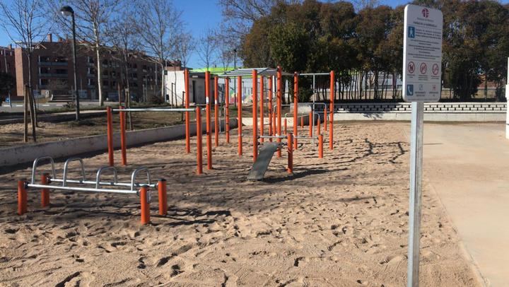 Abierta la zona de 'Street Workout' del parque de La Quebradilla de Azuqueca