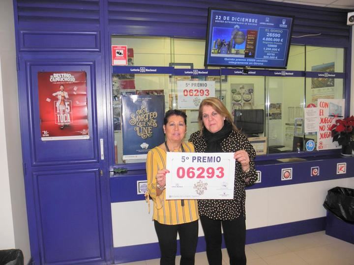 Parte de dos quintos premios del Sorteo Extraordinario de Navidad vendios en Guadalajara capital y Sigüenza