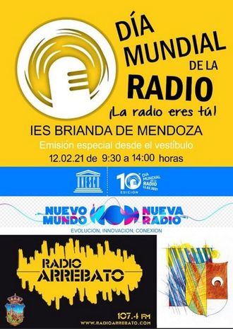 El Brianda de Mendoza celebrará el Día Mundial de la Radio el viernes 12 en directo por RADIO ARREBATO
