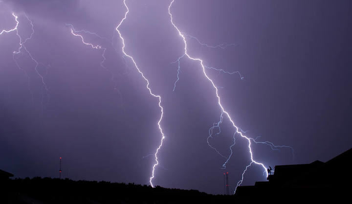 Se registran 2.078 rayos caídos sobre Castilla-La Mancha en tan solo 6 horas