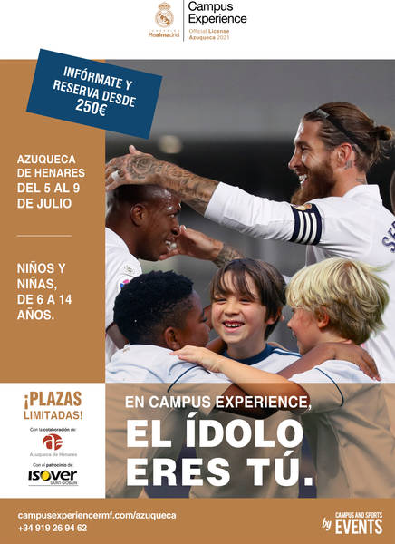 Azuqueca acoge del 5 al 9 de julio el Campus Experience Fundación Real Madrid