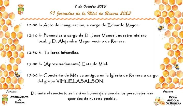Renera celebra este sábado las II Jornadas de la Miel