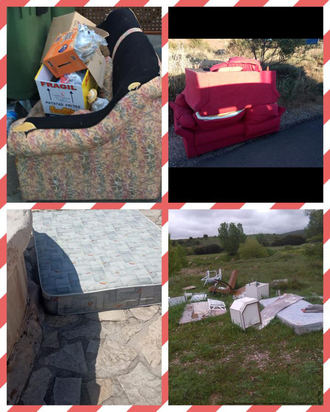 Llamamiento del ayuntamiento de Sigüenza al civismo a la hora de hacer vertidos de residuos voluminosos