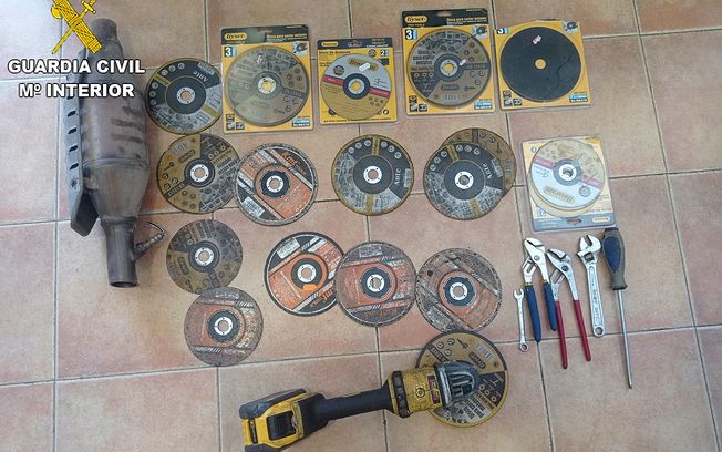 Detenidas cuatro personas por 14 delitos de hurto de catalizadores en la provincia de Toledo