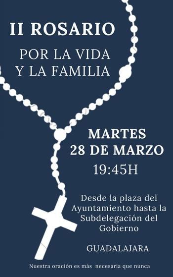 II Rosario por la Vida y la Familia en Guadalajara 