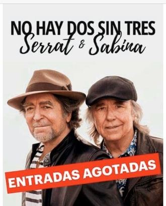 Serrat y Sabina agotan las entradas en Madrid y anuncian un segundo concierto para el 21 de enero en el WZink Center