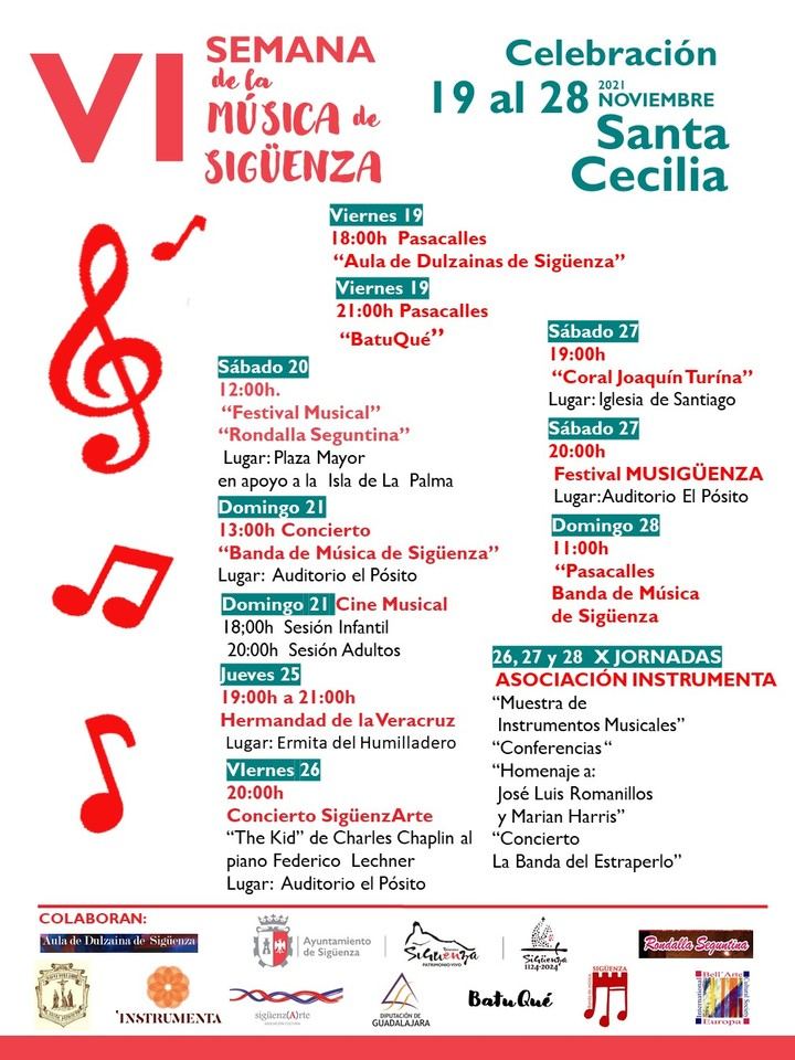 Del 19 al 28 de noviembre, Sigüenza celebra su VI Semana de la Música