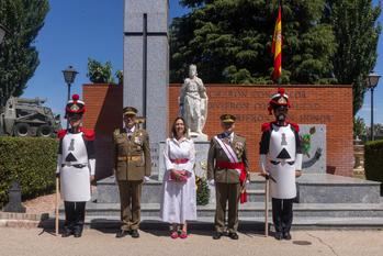 La alcaldesa de Guadalajara asistió a la celebración de San Fernando en el Parque de Ingenieros Capitán Arenas