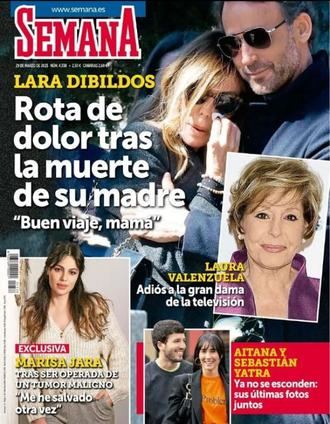 SEMANA Lara Dibildos reaparece tras la muerte de su madre: 