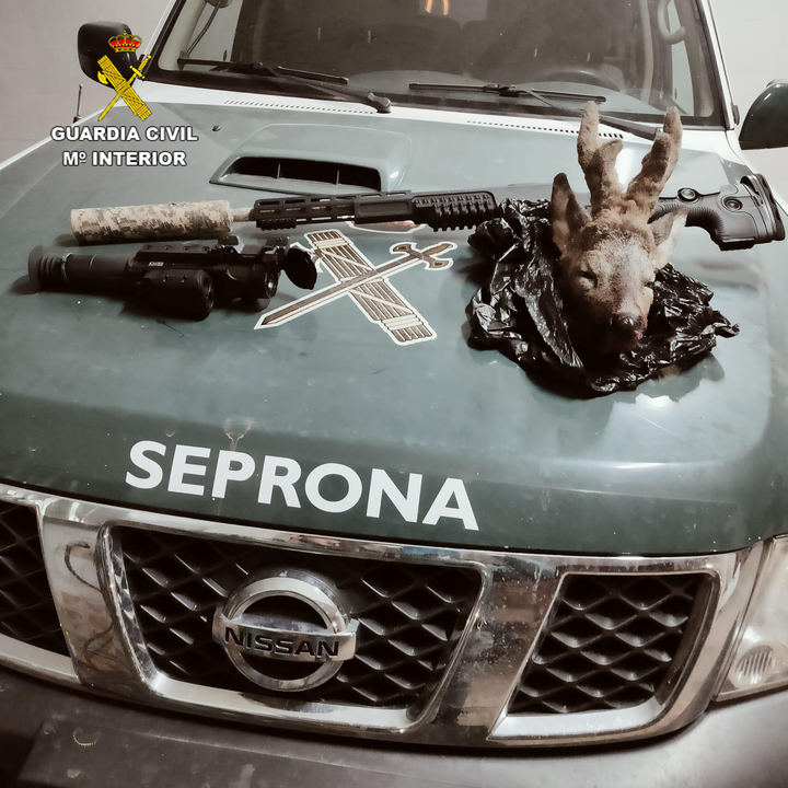El SEPRONA investiga en Guadalajara a varias personas por conductas de furtivismo, caza ilegal y uso de medios prohibidos