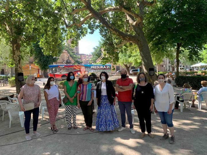 Sigüenza, parada hoy del Autobús de la Repoblación de la feria Presura21