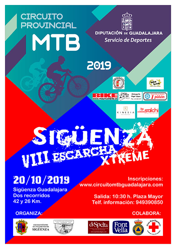 El domingo 20, VIII Escarcha Xtreme, penúltima prueba del Circuito MTB Diputación de Guadalajara 