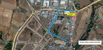 Las obras de urbanización del sector SUE-30 de Guadalajara en la nueva glorieta junto al puente árabe afectarán al tráfico el próximo lunes y martes con cortes intermitentes