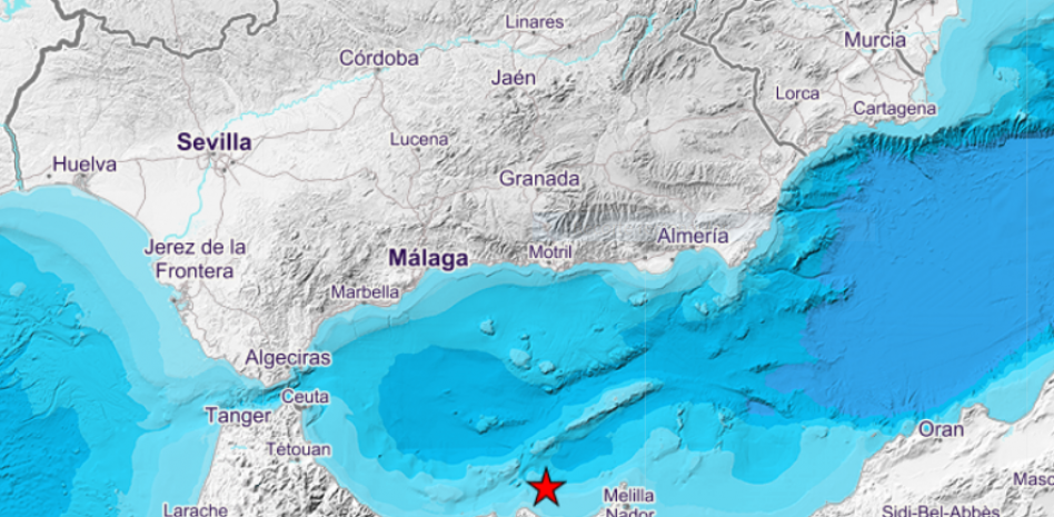 Un terremoto de 4.9 grados se deja sentir en Melilla, Málaga, Granada y Almería
