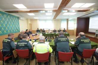 El delegado del Gobierno en Castilla-La Mancha, Francisco Tierraseca, preside la Junta de Coordinación de Zona de la Guardia Civil