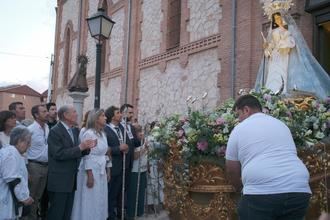 Guadalajara fervorosa acompaña a la Virgen de la Antigua en su traslado al Fuerte de San Francisco