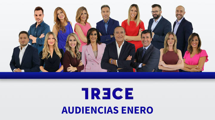 TRECE comienza el año por todo lo alto y firma en enero el mejor mes de la temporada (2,2%)