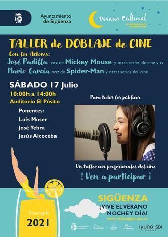 Este sábado, taller de doblaje, en el verano cultural de Sigüenza