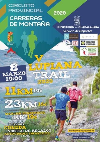 El domingo 8, V Lupiana Trail, primera prueba del Circuito de Carreras de Monta&#241;a Diputaci&#243;n de Guadalajara 