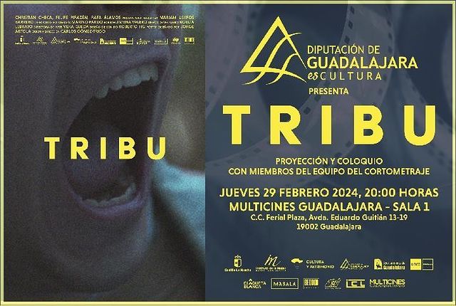 La película Tribu, cofinanciada por la Diputación, se estrena el 29 de febrero en los Multicines Guadalajara
