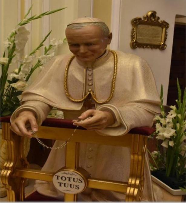 Triduo y fiesta de San Juan Pablo II en Santa María