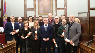 José Luis Vega hace entrega de los Premios Provincia de 2019 convocados por la Diputación de Guadalajara