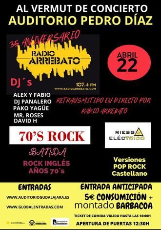 RADIO ARREBATO celebra su 35 aniversario con un verm&#250; musical, el s&#225;bado 22 a las 12:30 en el Auditorio Pedro D&#237;az