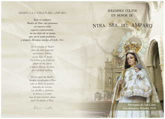 Programa de Cultos 2019 de la Cofradía Nuestra Señora del Amparo