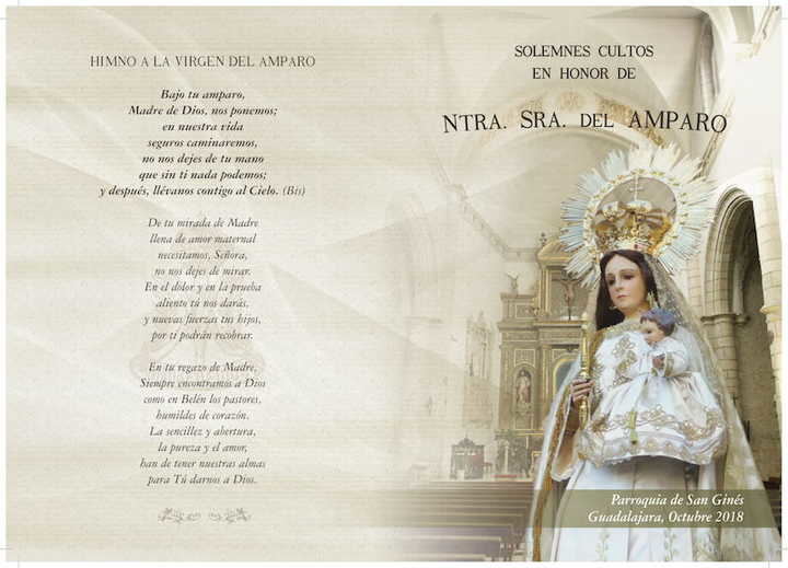 Programa de Cultos 2019 de la Cofradía Nuestra Señora del Amparo
