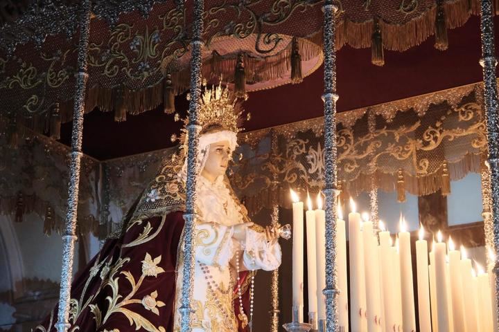 Virgen de la Misericordia este Lunes Santo en Guadalajara. Foto : EDUARDO BONILLA