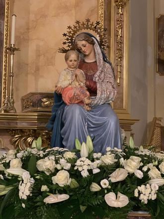 En 2021, de nuevo, solo oficio religioso en la celebración de la Virgen Blanca de Quer