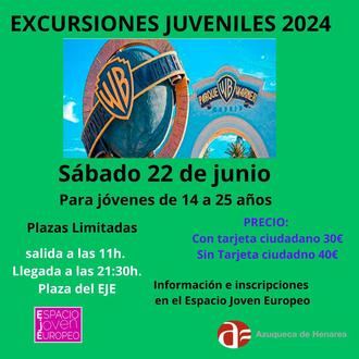 Este sábado, salida al Parque Warner para jóvenes de 14 a 25 años