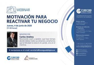 CEOE-CEPYME Guadalajara programa una Webinar Motivacional para la Reactivación de los Negocios