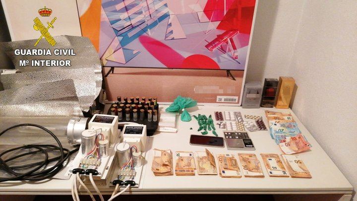 La Guardia Civil detiene a un hombre por un delito de detención ilegal y tráfico de drogas en Yepes (47 gramos de cocaína)