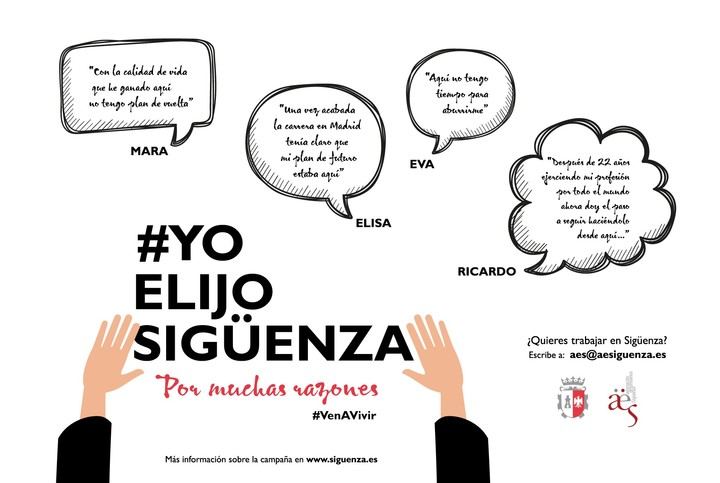 AES y Ayuntamiento colaboran para mostrar la calidad de vida en Sigüenza : 'Yo elijo Sigüenza'